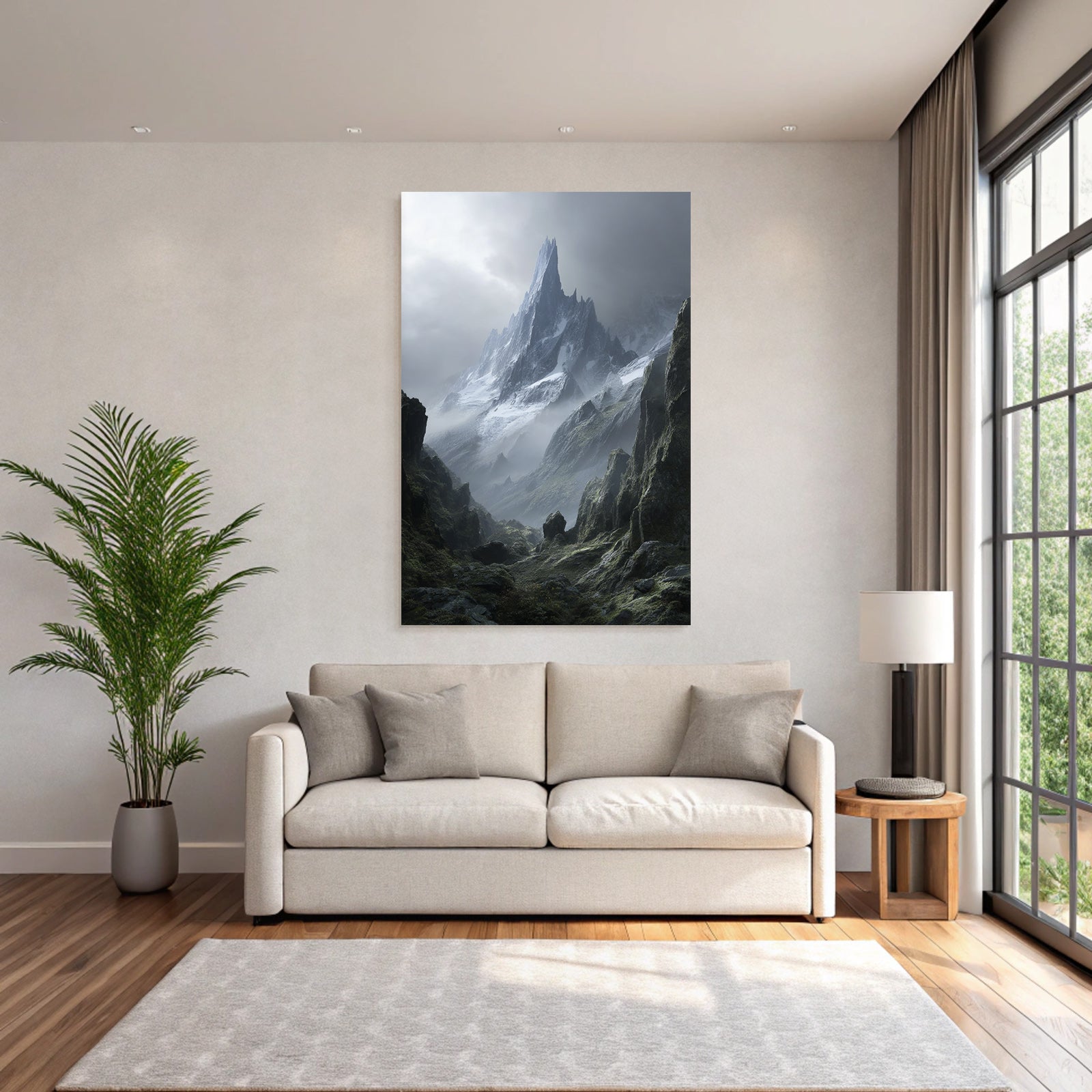 Berge Und Panoramen Dramatische Berglandschaft Mystisch Und Furcht Einflossend