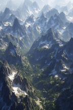 Berge Und Panoramen Gebirgige Landlandschaft Mit Grünen Pflanzen Und Felsigem Gelände | Berge und Panoramen | Landschaften