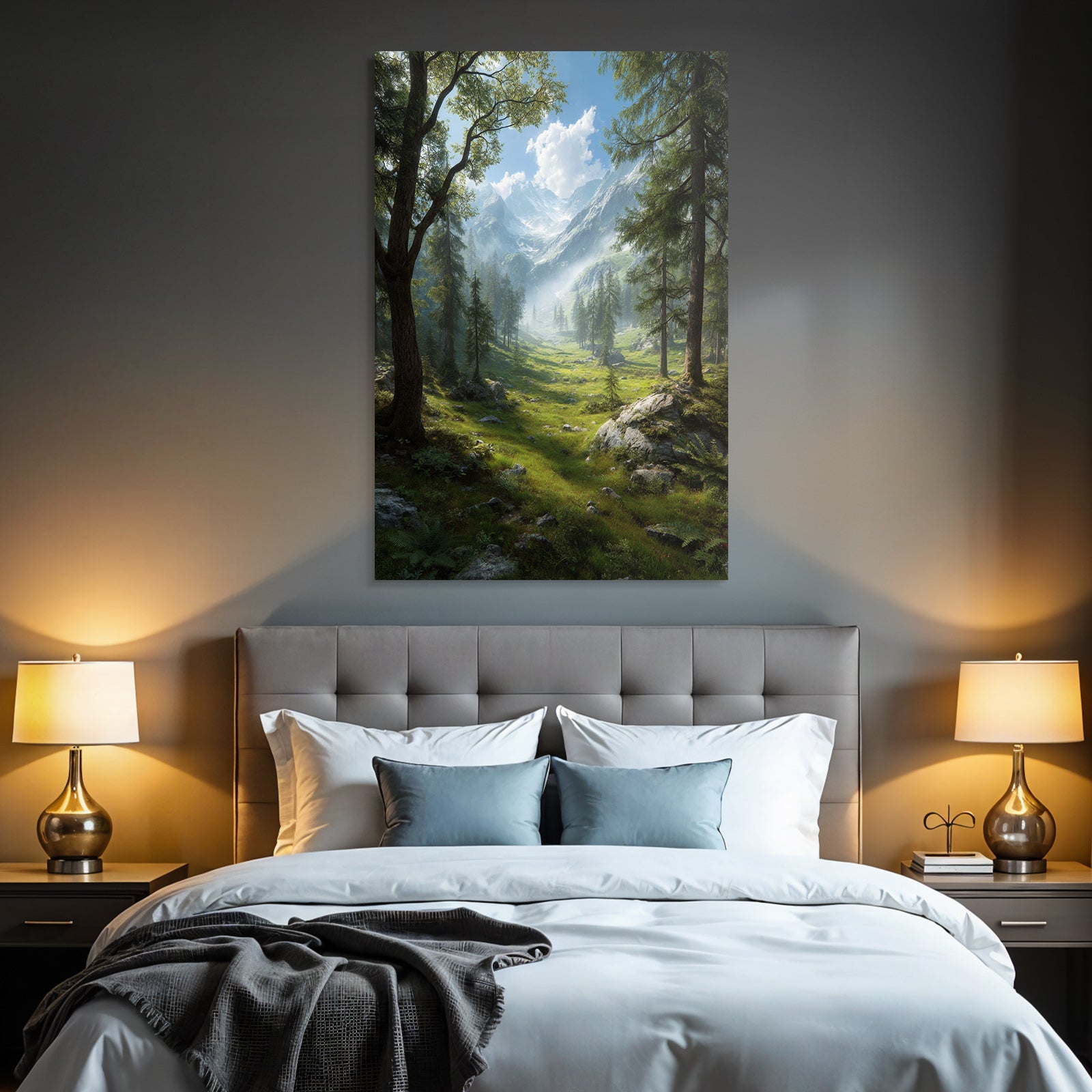 Berge Und Panoramen Lush Valley Mountains Misty Atmosphere Nature Exploration