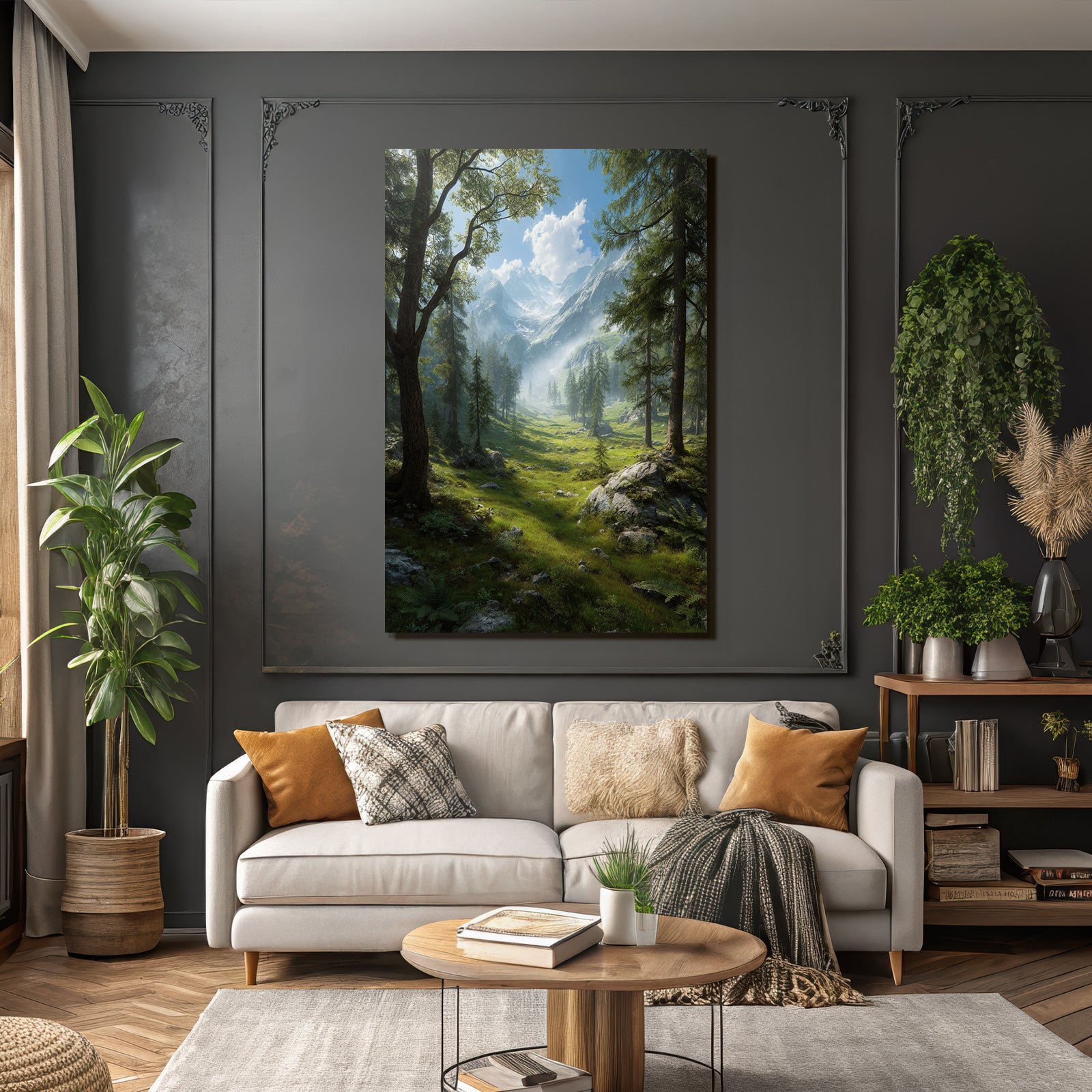 Berge Und Panoramen Lush Valley Mountains Misty Atmosphere Nature Exploration