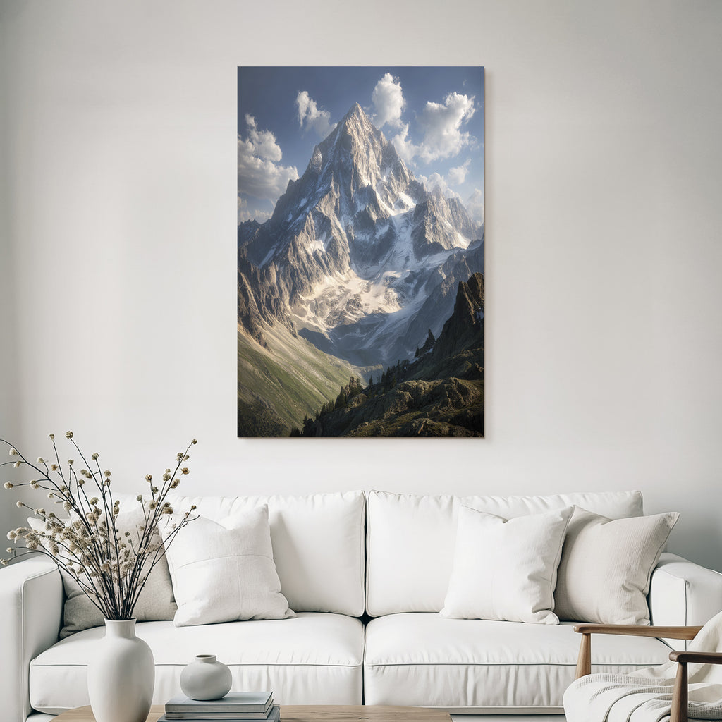 Berge Und Panoramen Majestätische Berglandschaft Mit Grünen Tälern Und Dramatischem Himmel