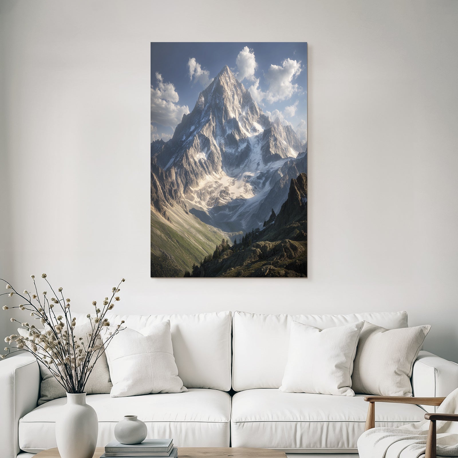 Berge Und Panoramen Majestätische Berglandschaft Mit Grünen Tälern Und Dramatischem Himmel