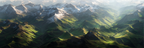 Berge Und Panoramen Atemberaubende Berglanschaft Mit Schneebedeckten Gipfeln Und Grünen Tälern | Berge und Panoramen | Landschaften