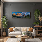 Berge Und Panoramen Breathtaking Landscape Rugged Mountains Sunrise Sunset Greenery Cabin