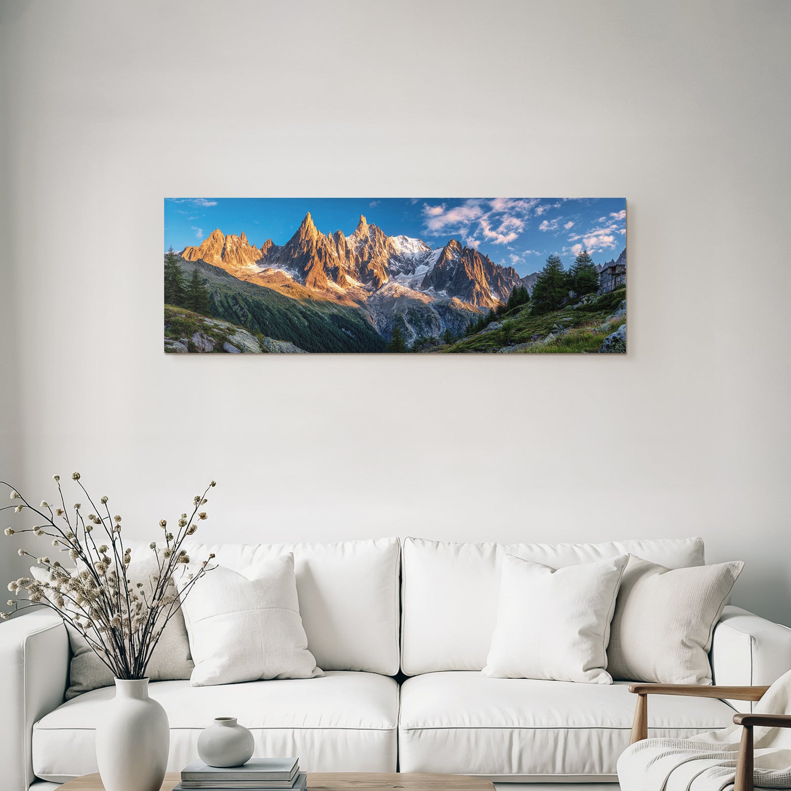 Berge Und Panoramen Breathtaking Landscape Rugged Mountains Sunrise Sunset Greenery Cabin