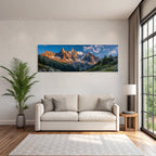 Berge Und Panoramen Breathtaking Landscape Rugged Mountains Sunrise Sunset Greenery Cabin