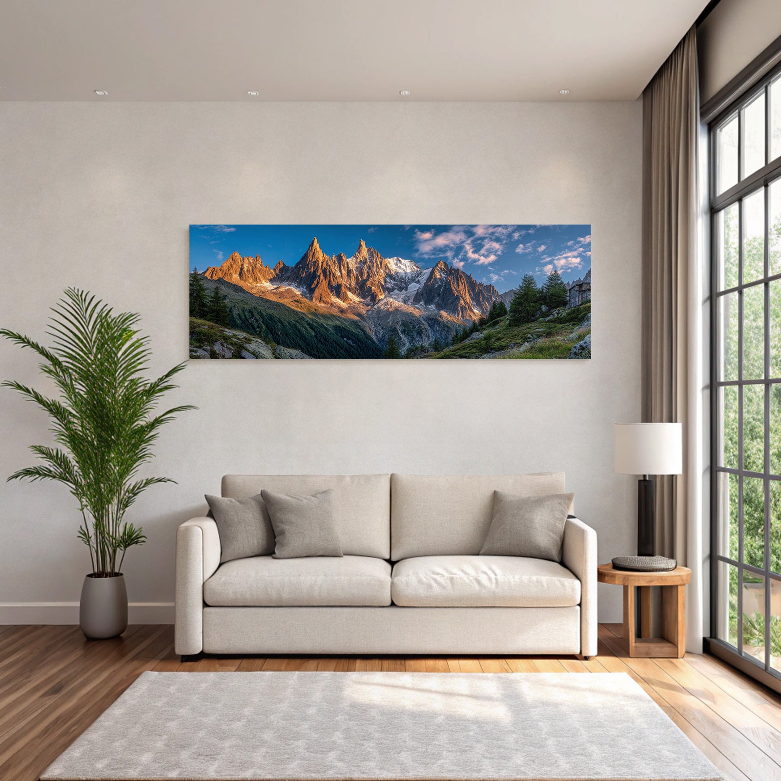 Berge Und Panoramen Breathtaking Landscape Rugged Mountains Sunrise Sunset Greenery Cabin