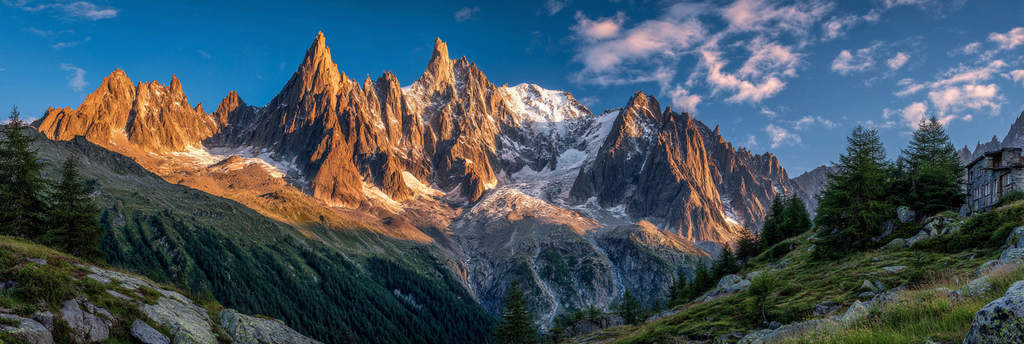 Berge Und Panoramen Breathtaking Landscape Rugged Mountains Sunrise Sunset Greenery Cabin | Berge und Panoramen | Landschaften