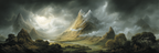 Berge Und Panoramen Dramatische Landlandschaft Berge Wolken Fluss Tal | Berge und Panoramen | Landschaften