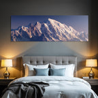 Berge Und Panoramen Majestätische Berglandschaft Mit Schneebedeckten Gipfeln Beim Dawn Dusk