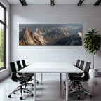 Berge Und Panoramen Rugged Mountains Scenery Mit Glazialen Bildung Und Schnee