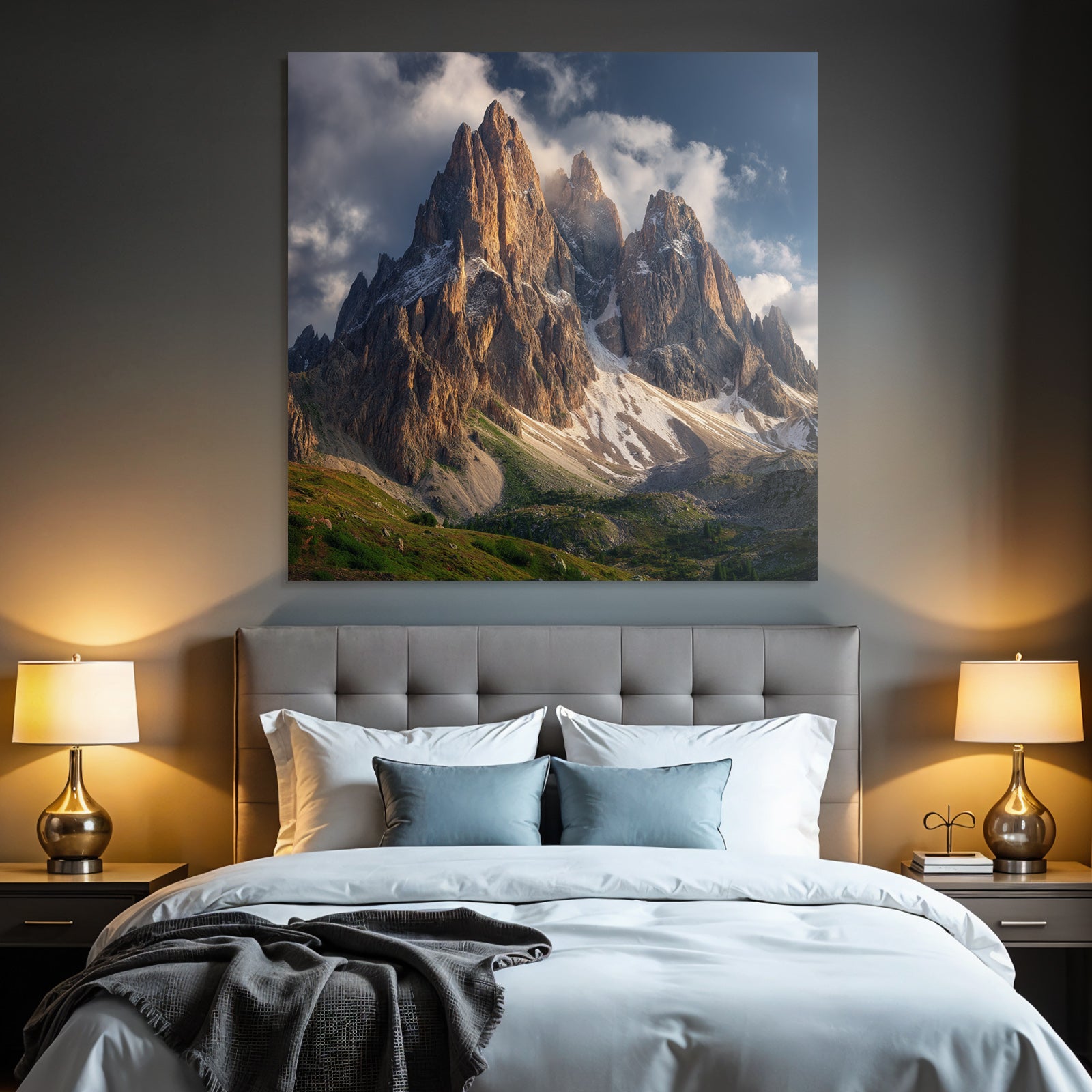 Berge Und Panoramen Dramatische Berglanschaft Dolomiten Italien
