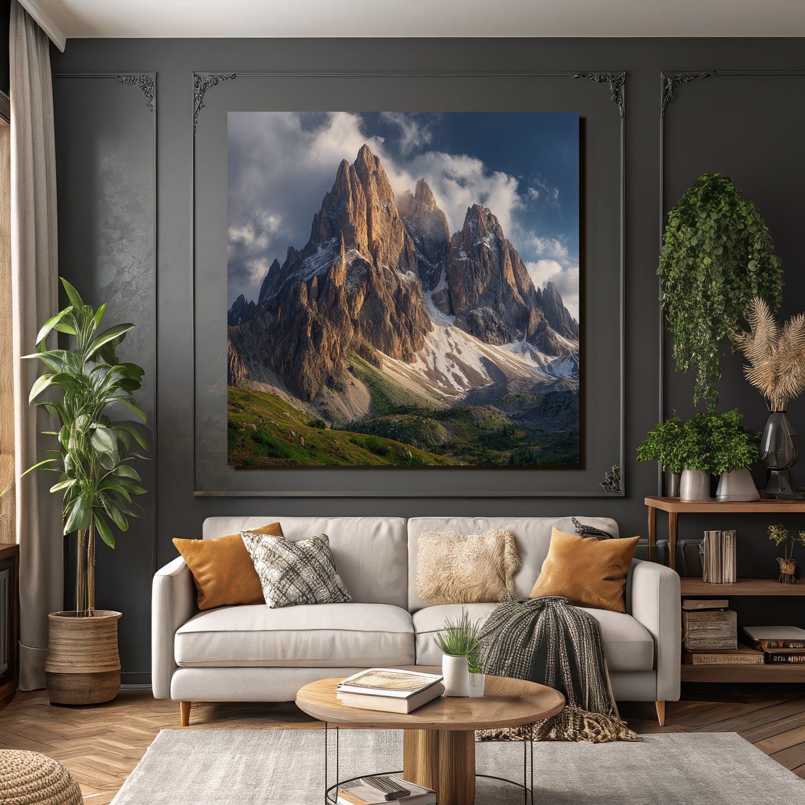 Berge Und Panoramen Dramatische Berglanschaft Dolomiten Italien