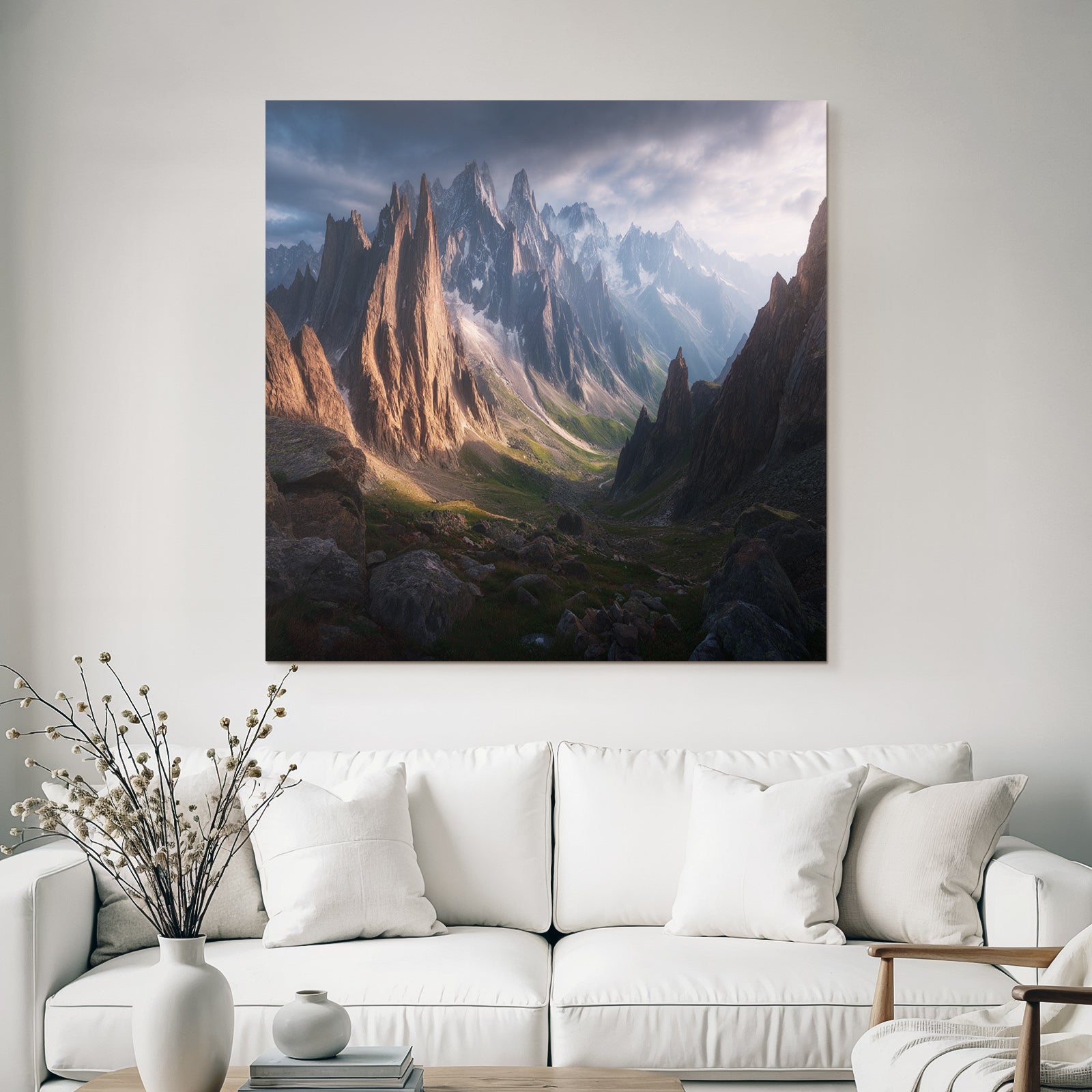Berge Und Panoramen Dramatische Gebirgslandschaft Bei Dämmerung