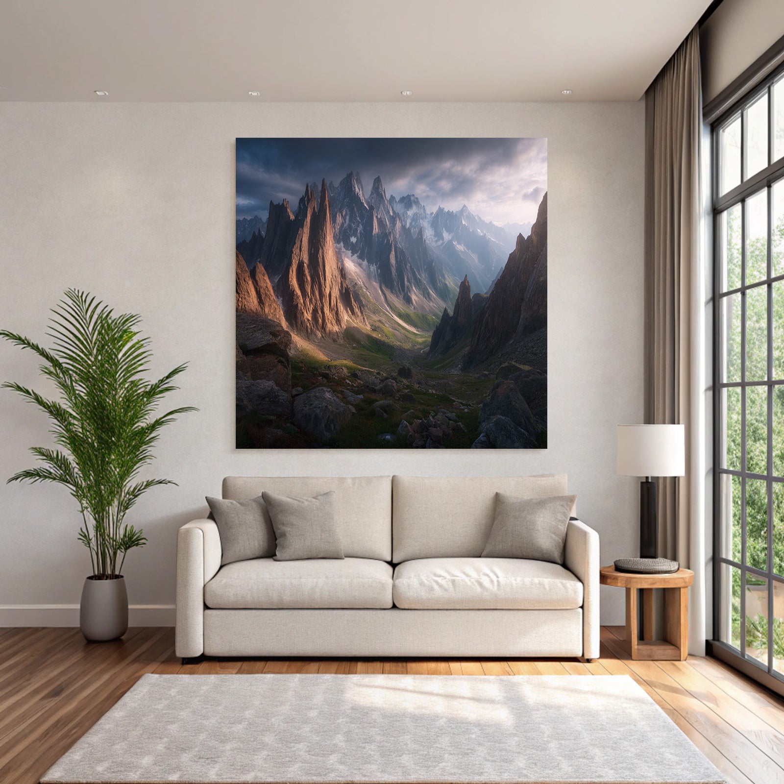 Berge Und Panoramen Dramatische Gebirgslandschaft Bei Dämmerung