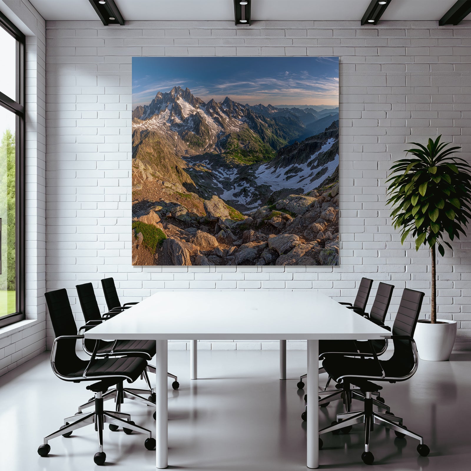 Berge Und Panoramen Gebirgslandschaft Schneebedeckte Gipfel