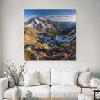 Berge Und Panoramen Gebirgslandschaft Schneebedeckte Gipfel