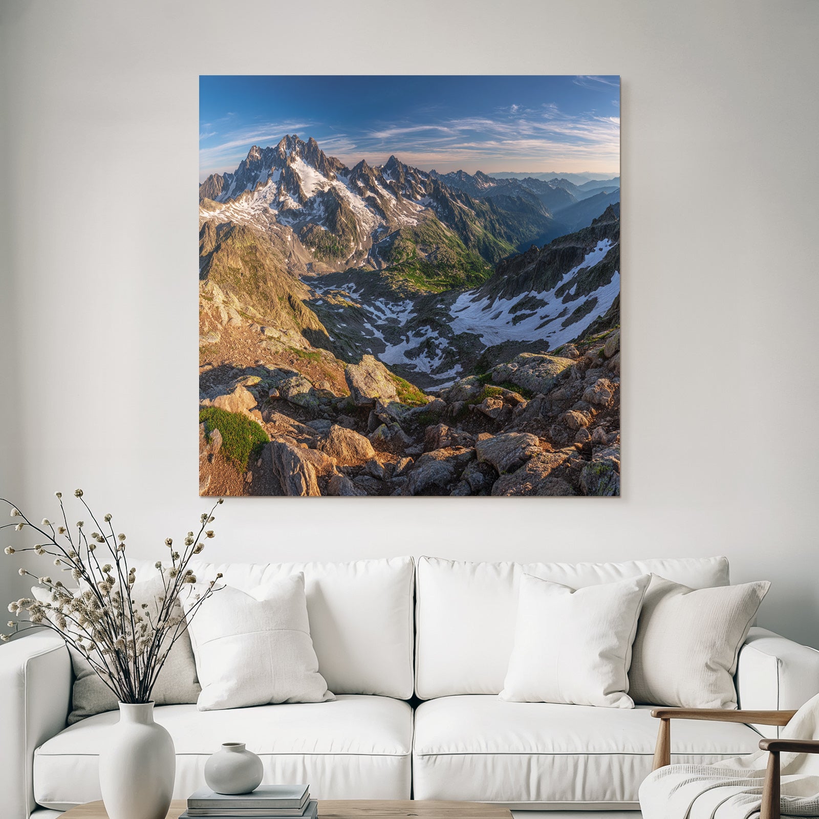 Berge Und Panoramen Gebirgslandschaft Schneebedeckte Gipfel