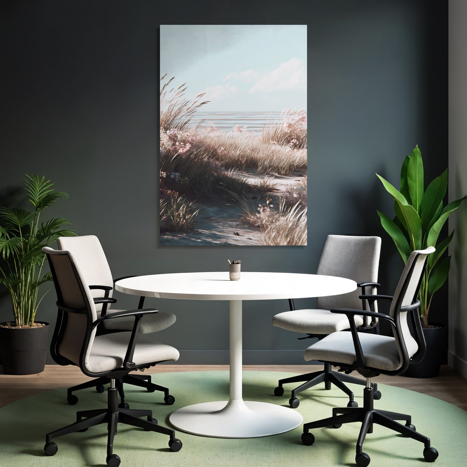 Friedliche Natur Küstenlandschaft Pastellfarben | Duenen und Heide | Landschaften