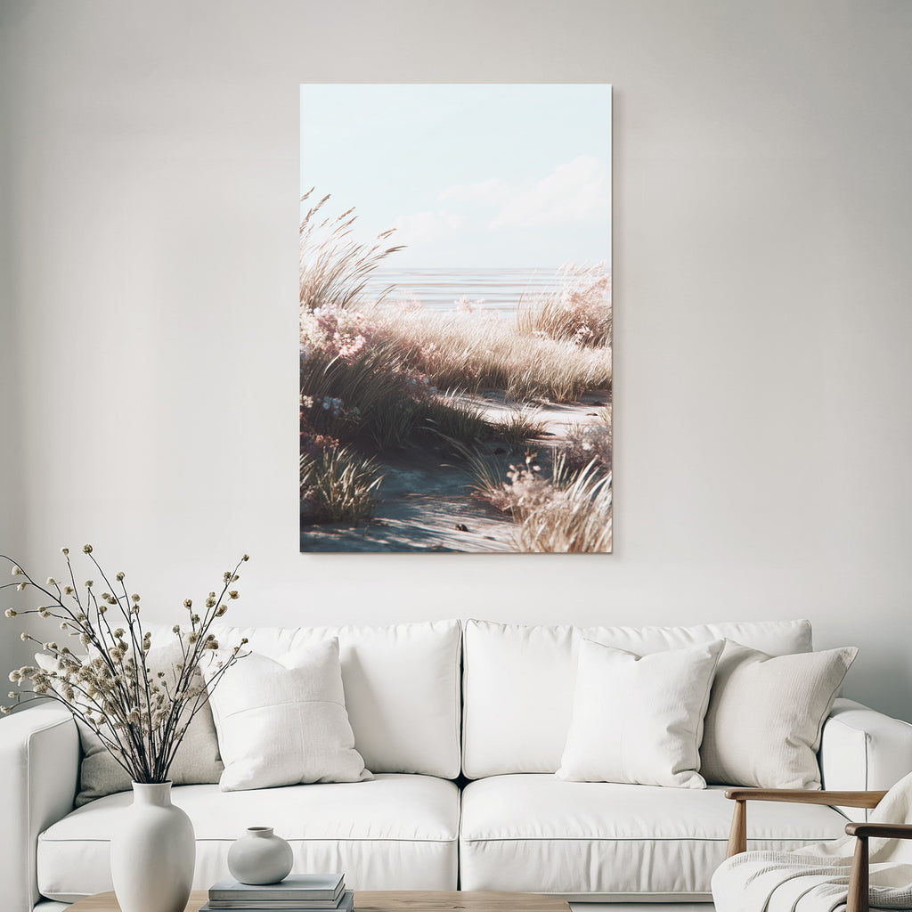 Friedliche Natur Küstenlandschaft Pastellfarben | Duenen und Heide | Landschaften