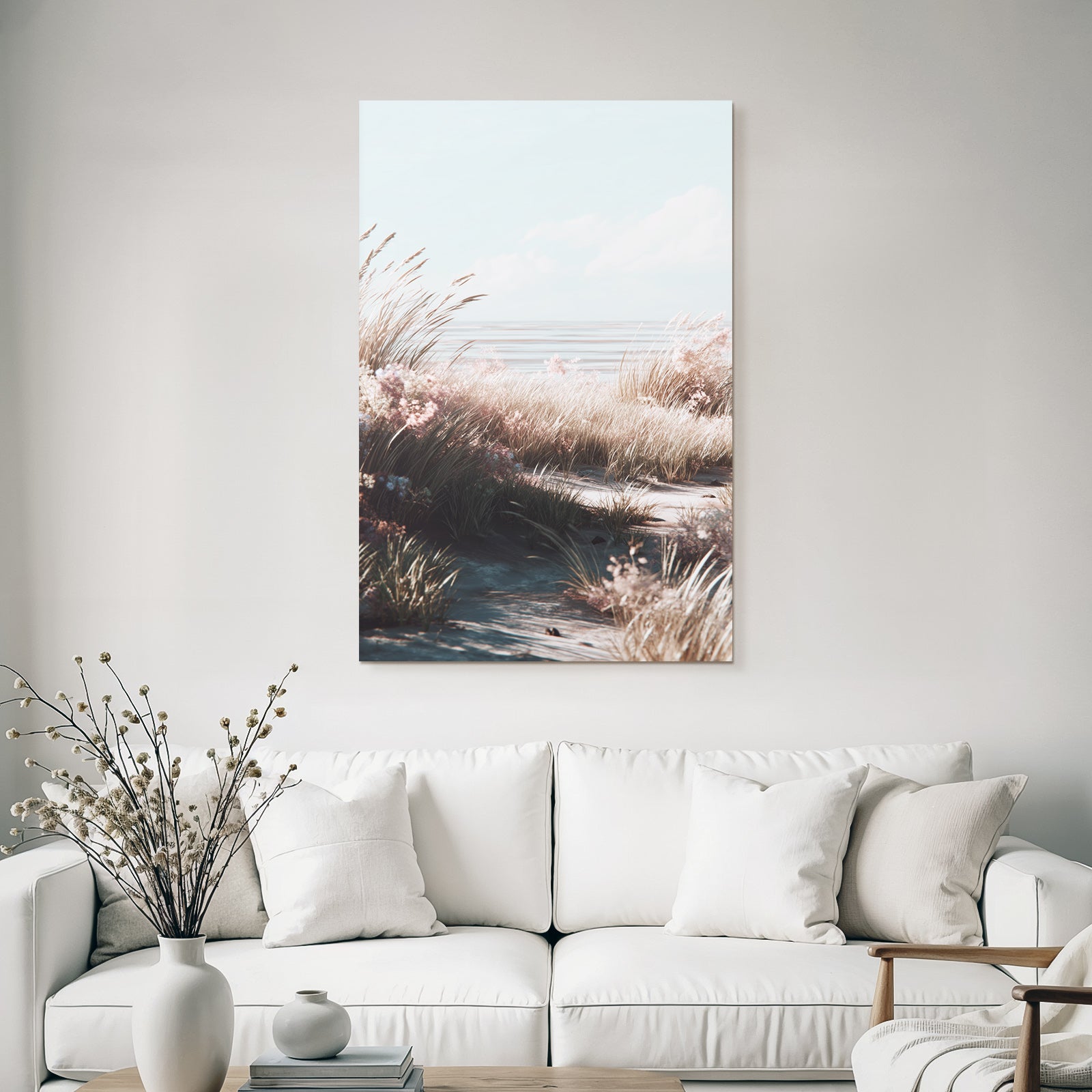 Friedliche Natur Küstenlandschaft Pastellfarben | Duenen und Heide | Landschaften