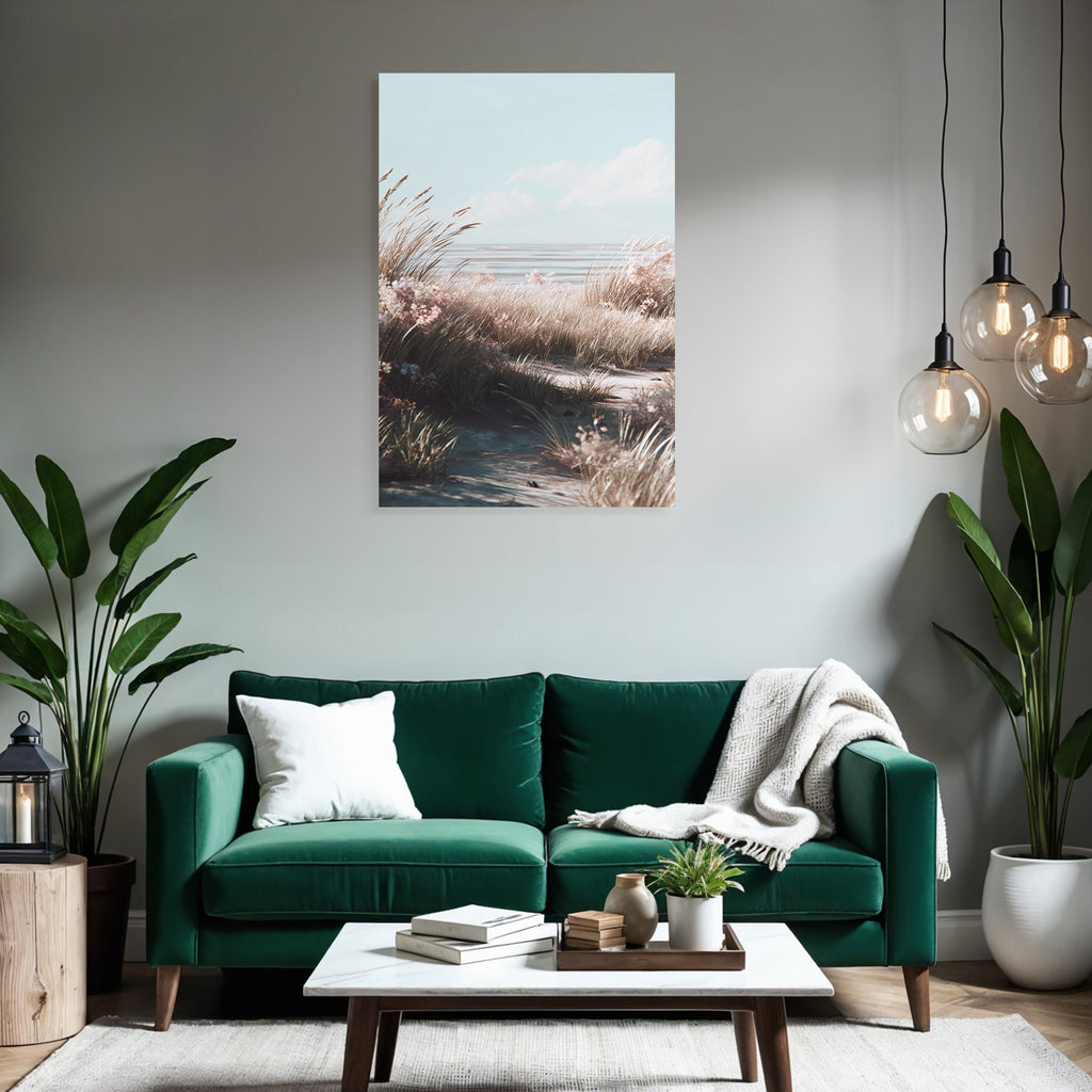Friedliche Natur Küstenlandschaft Pastellfarben | Duenen und Heide | Landschaften