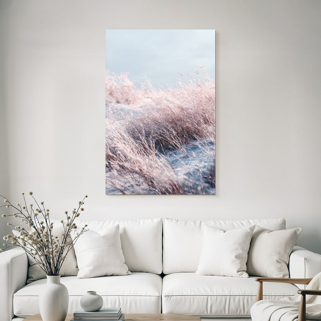 Tall Grasses In Soft Muted Landscape Tranquility And Natural Beauty | Duenen und Heide | Landschaften
