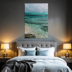 Klarer Ozean Turquoise Und Blaüs Wasser Sonnige Küste