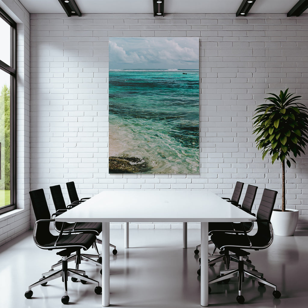 Klarer Ozean Turquoise Und Blaüs Wasser Sonnige Küste