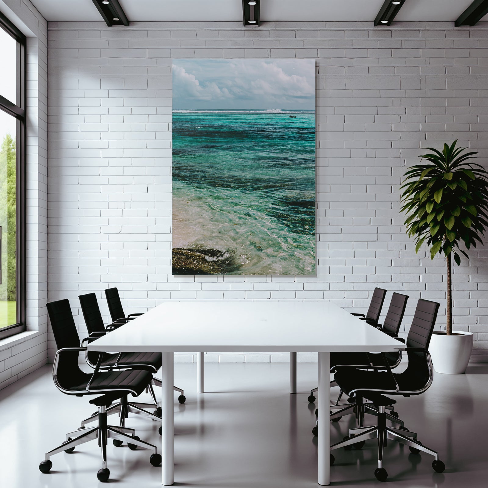 Klarer Ozean Turquoise Und Blaüs Wasser Sonnige Küste