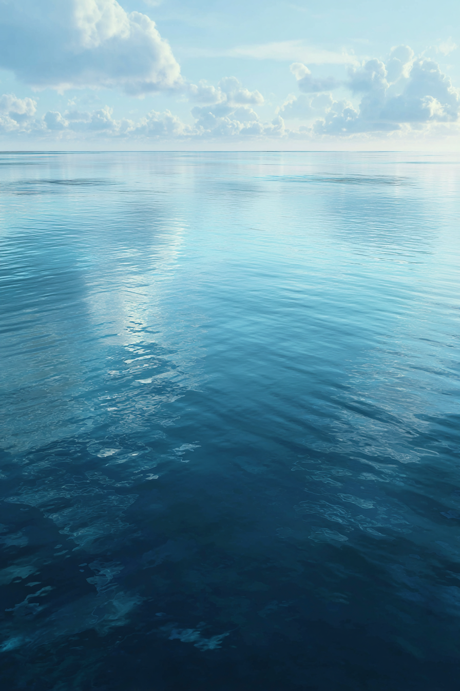 Ruhiger Meerblick Reflektierender Himmel Entspannung Und Meditation | Seen und Unterwasserwelten | Landschaften