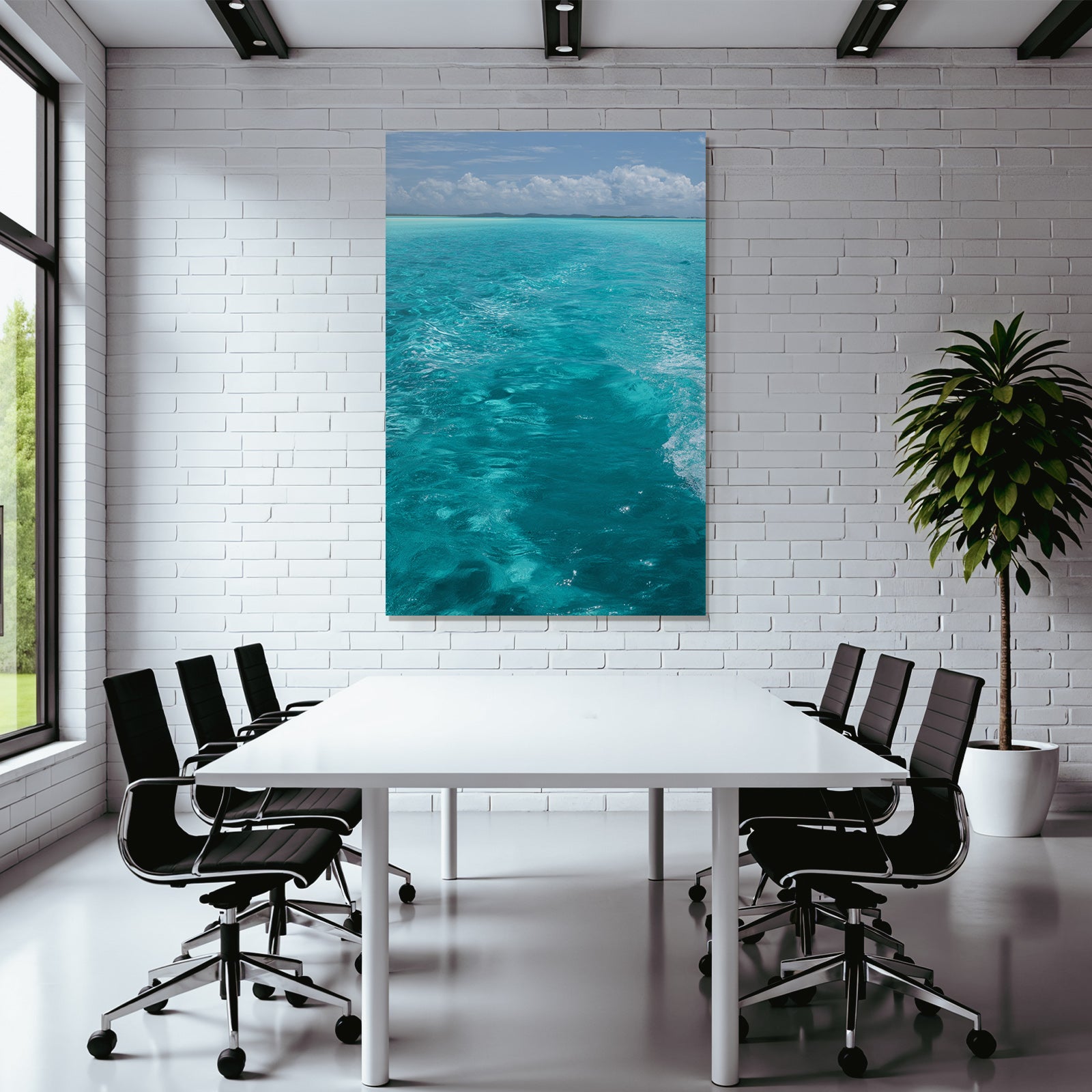 Turquoise Meer Küstliche Idylle Mit Inseln Unter Einem Wolkigen Himmel