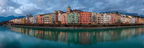 Riverside Cityscape Mountains Reflection Europaeisch | Seen und Unterwasserwelten | Landschaften