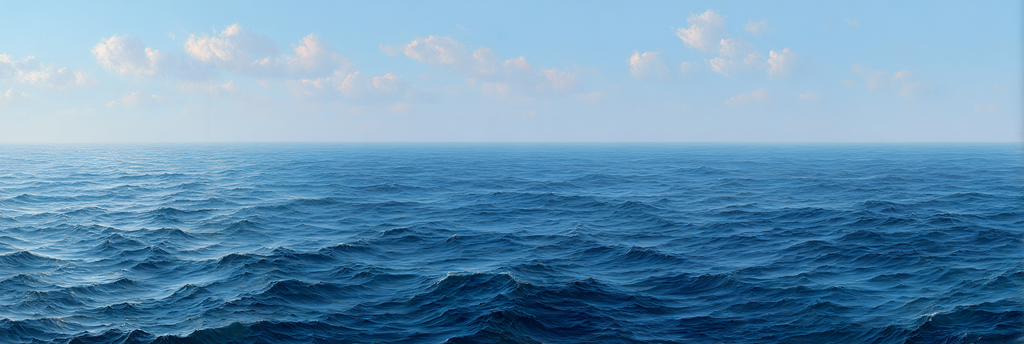 Ruhiger Meeresblick Mit Sanften Wellen Unter Einem Klaren Blaün Himmel | Seen und Unterwasserwelten | Landschaften