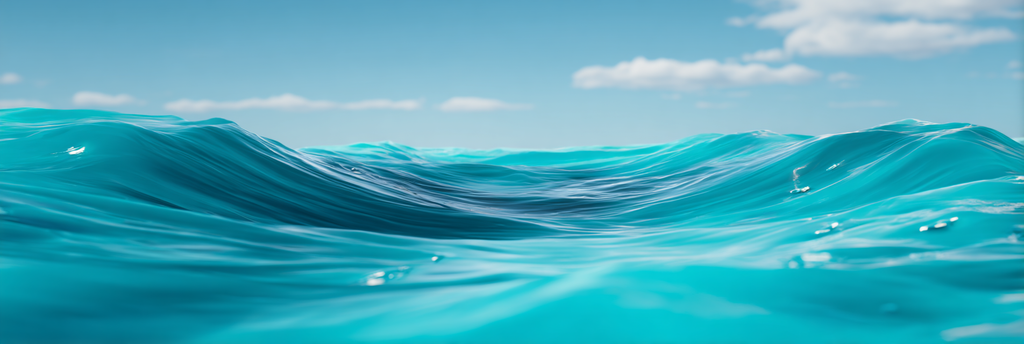 Ruhiger Ozean Szenen Mit Sanften Wellen Tu Turquoise Wasser Und Blaüm Himmel | Seen und Unterwasserwelten | Landschaften