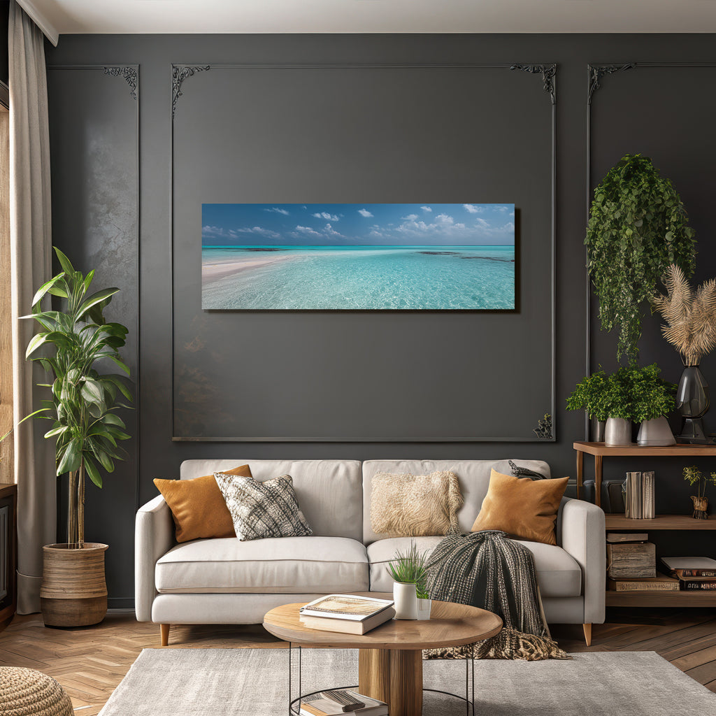 Traumstrand Mit Klaren Wasser Und Blaün Himmel