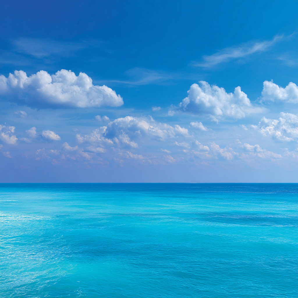 Friedliche Ozeanszene Mit Turquoisen Wasser Und Blaüm Himmel | Seen und Unterwasserwelten | Landschaften