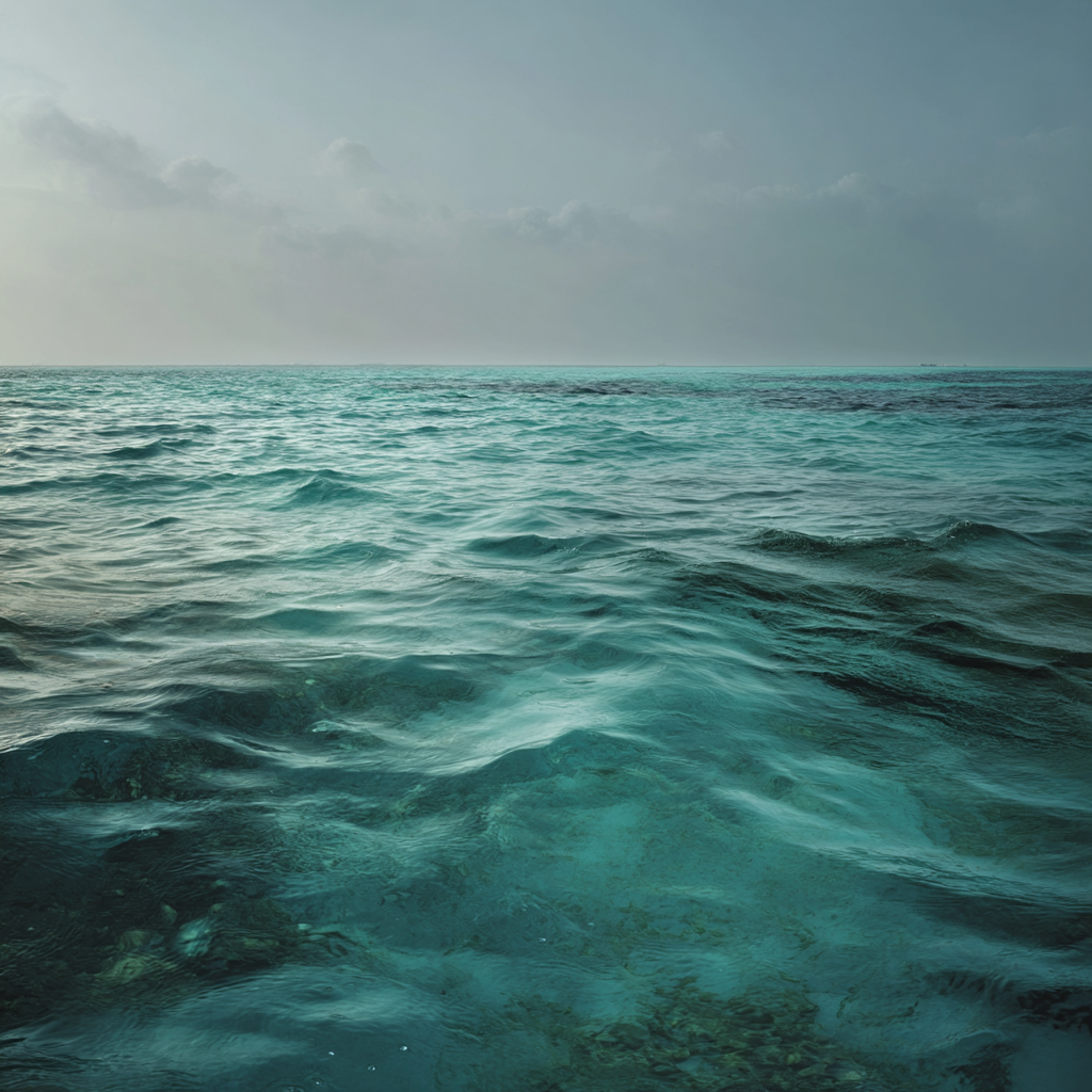 Ruhiger Ozean Früh Mittag Hoher Wasserstand Klares Wasser | Seen und Unterwasserwelten | Landschaften