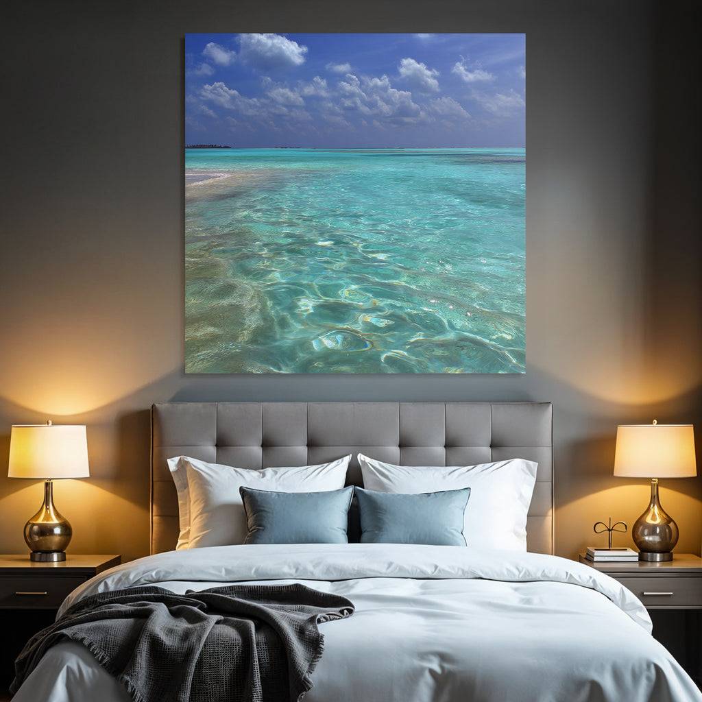 Tropischer Strand Seascape Blaür Himmel Klares Wasser