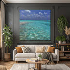 Tropischer Strand Seascape Blaür Himmel Klares Wasser