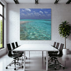 Tropischer Strand Seascape Blaür Himmel Klares Wasser