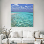 Tropischer Strand Seascape Blaür Himmel Klares Wasser