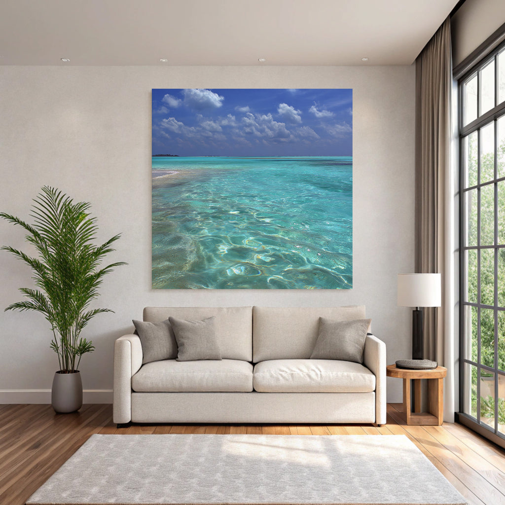 Tropischer Strand Seascape Blaür Himmel Klares Wasser