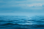 Friedliche Meer Stimmung Mit Blaün Tönen | Seen und Unterwasserwelten | Landschaften