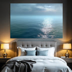 Ruhige Meerlandschaft Haze Reflektion