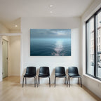 Ruhige Meerlandschaft Haze Reflektion