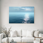 Ruhige Meerlandschaft Haze Reflektion