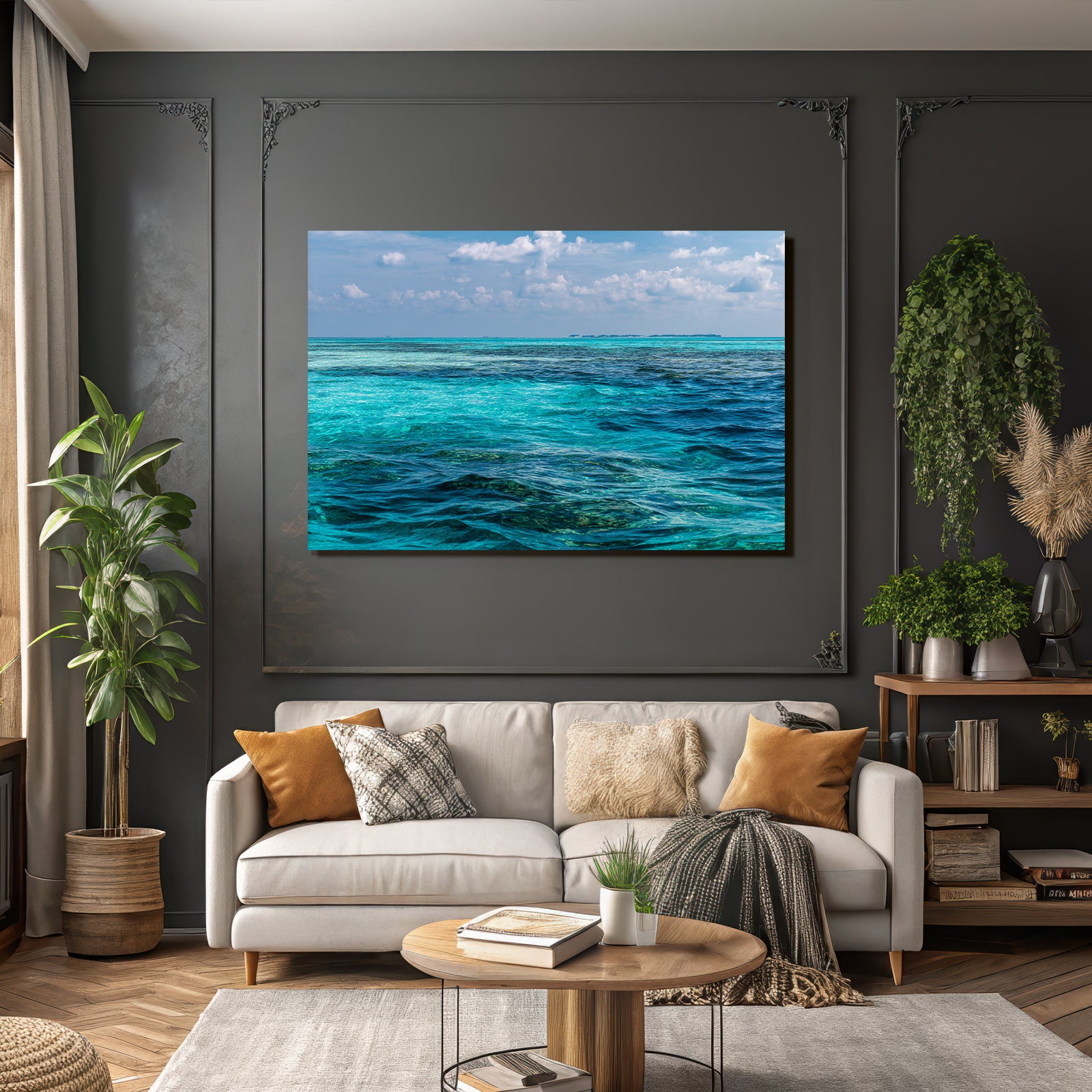Schöne Meerlandschaft Mit Blaün Wasser Tropen