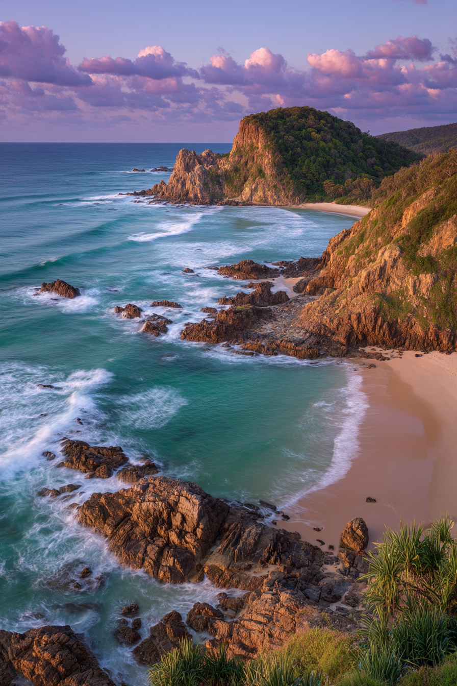 Scenic Küstenlandschaft Mit Strand Und Felsen Stimmungsvoller Horizont | Straende und Kuesten | Landschaften
