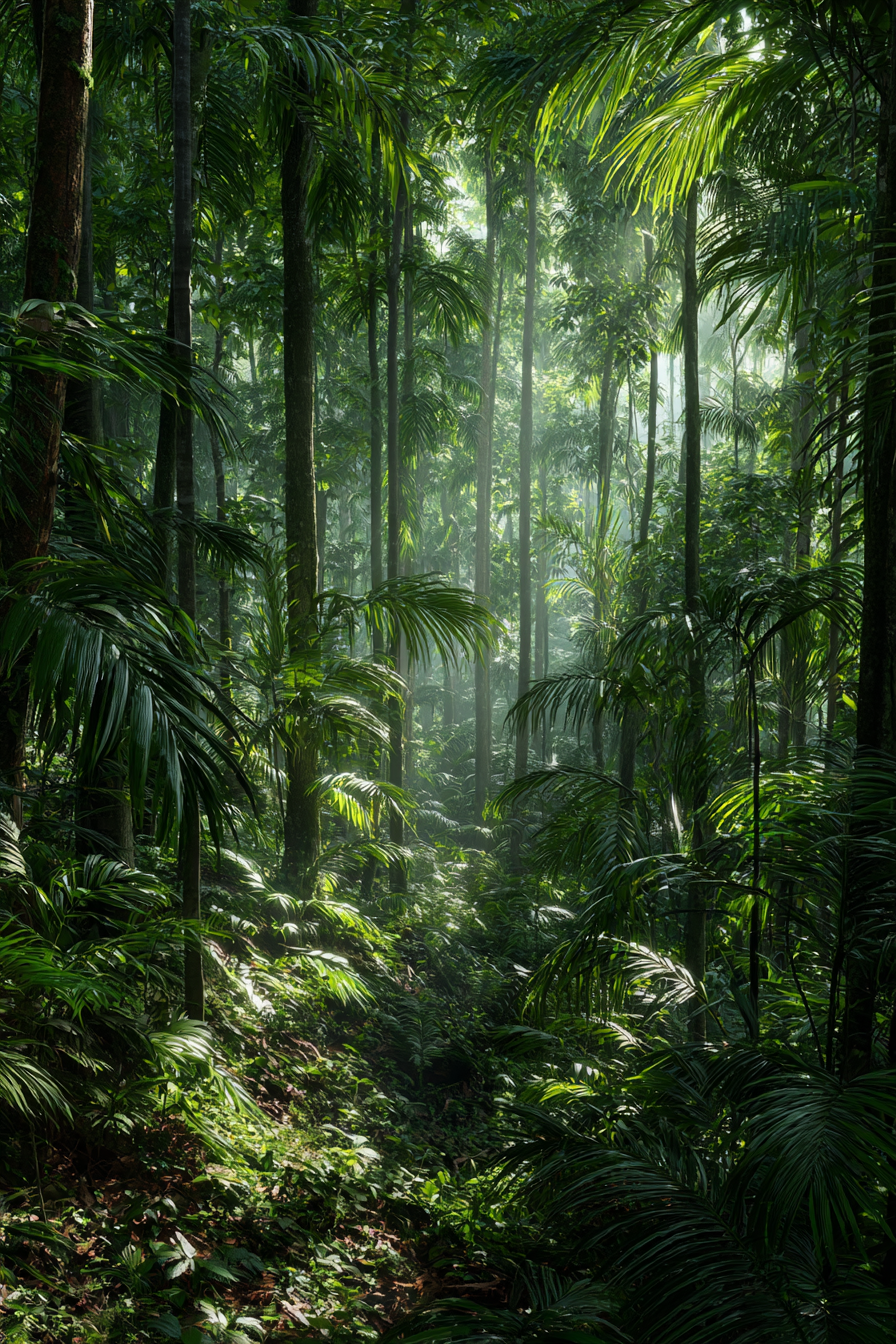 Tropen Und Dschungel Dichter Tropischer Regenwald Mit Sonnenschein | Tropen und Dschungel | Landschaften